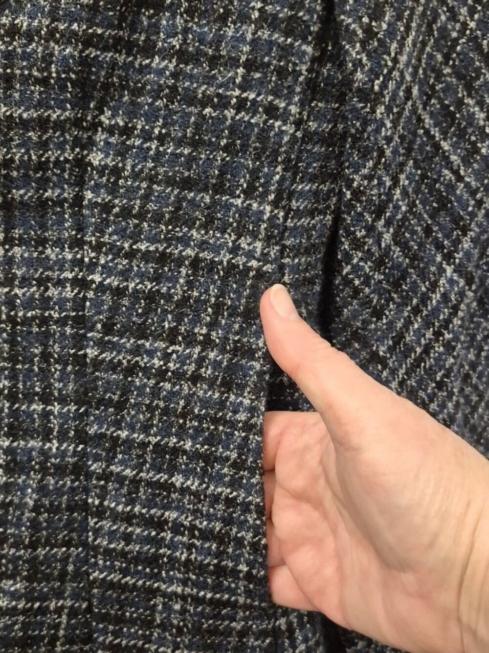 Theory Black and White Plaid Blazer - Picture 4 of 11